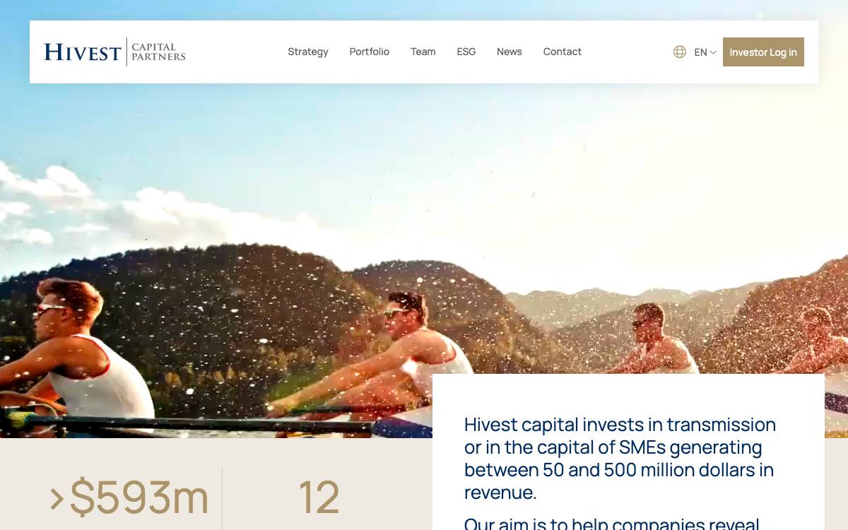 Hivest Capital Partners website preview