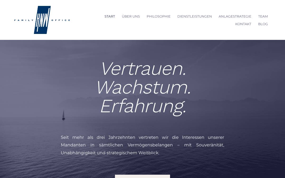 HNW Family Office AG website preview