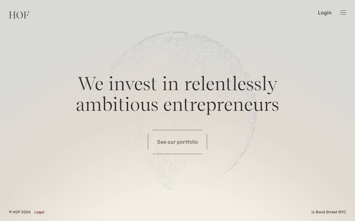 HOF Capital website preview