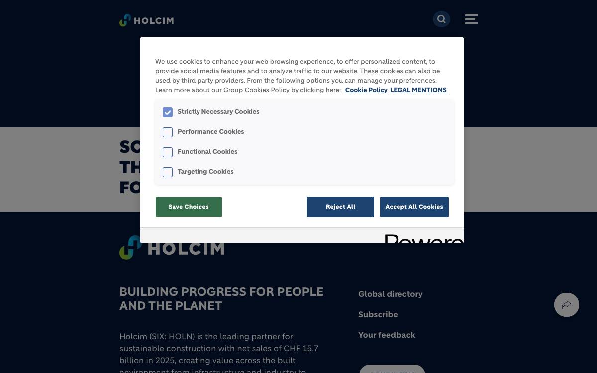 Holcim MAQER Ventures website preview