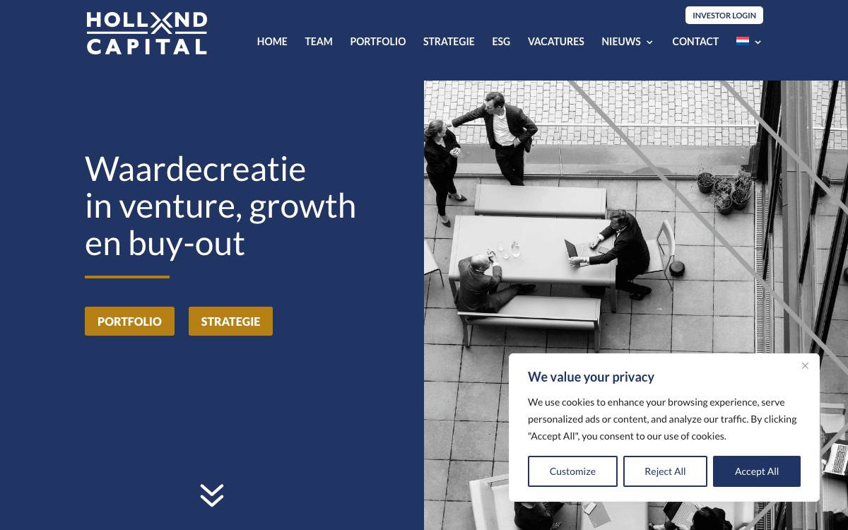 Holland Capital website preview