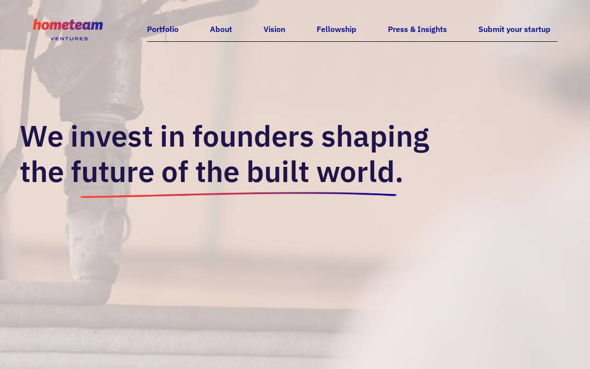 HomeTeam Ventures website preview