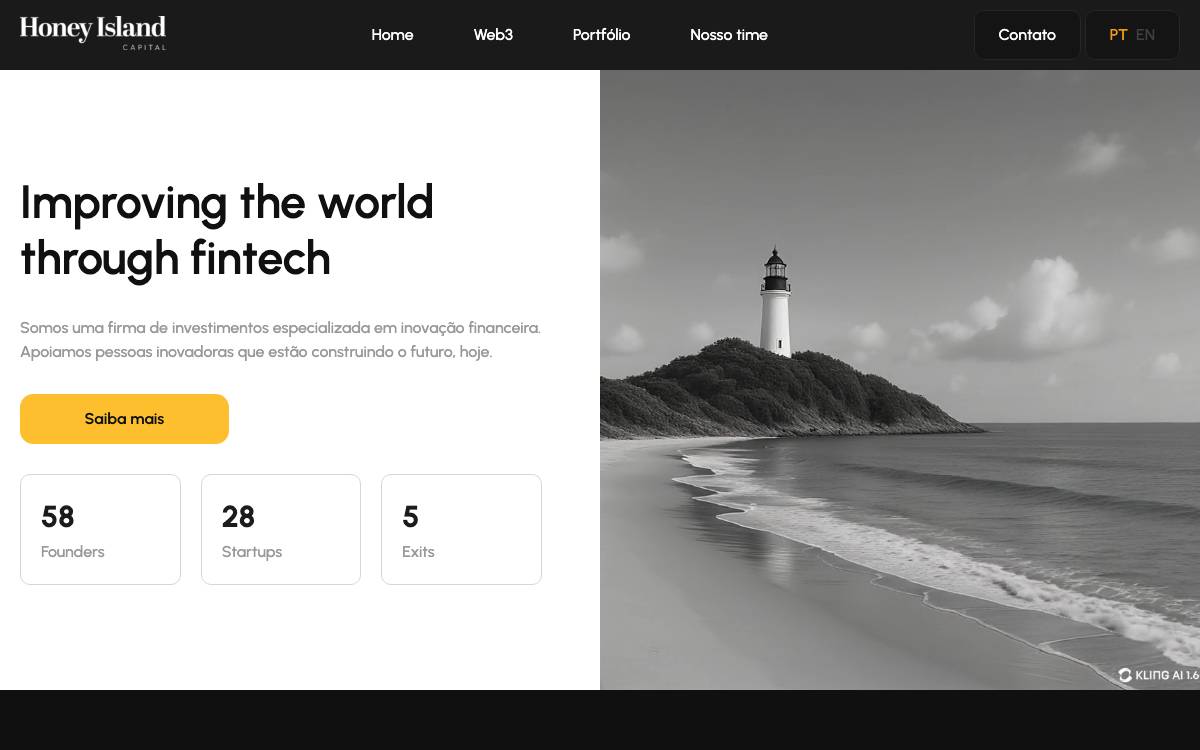 Honey Island Capital website preview