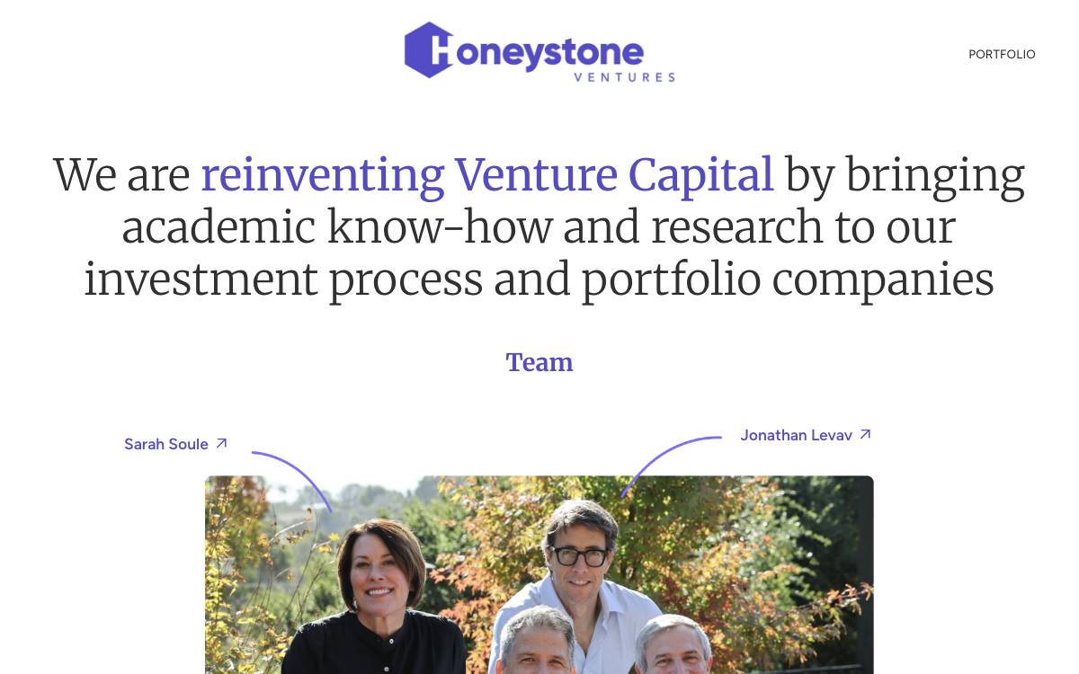 Honeystone Ventures website preview