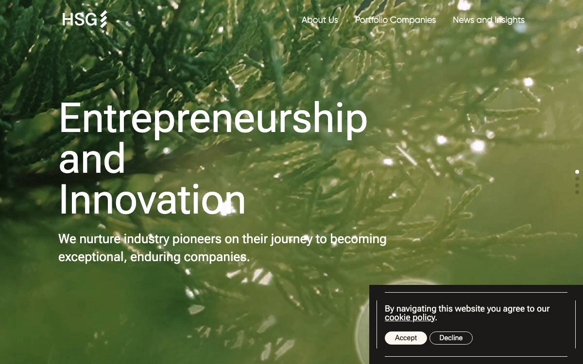 HongShan website preview