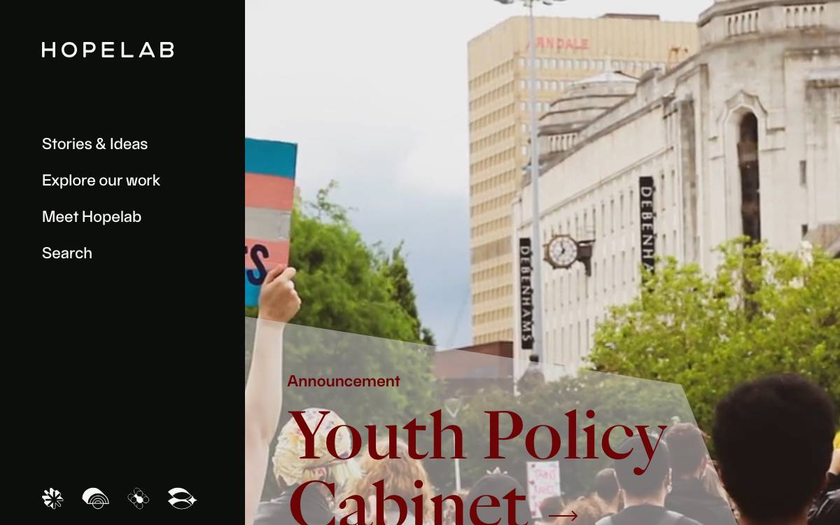 Hopelab website preview
