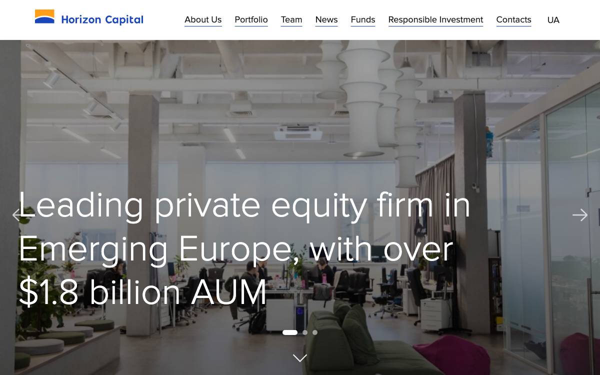 Horizon Capital website preview