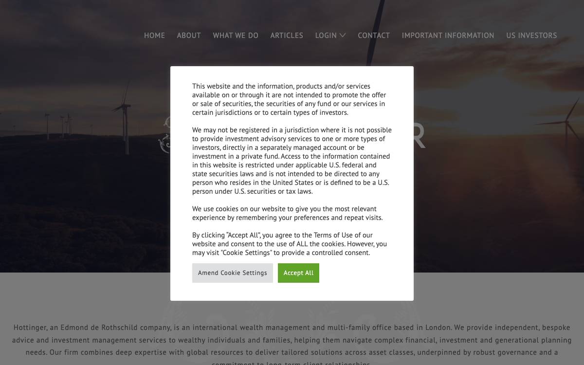 Hottinger website preview