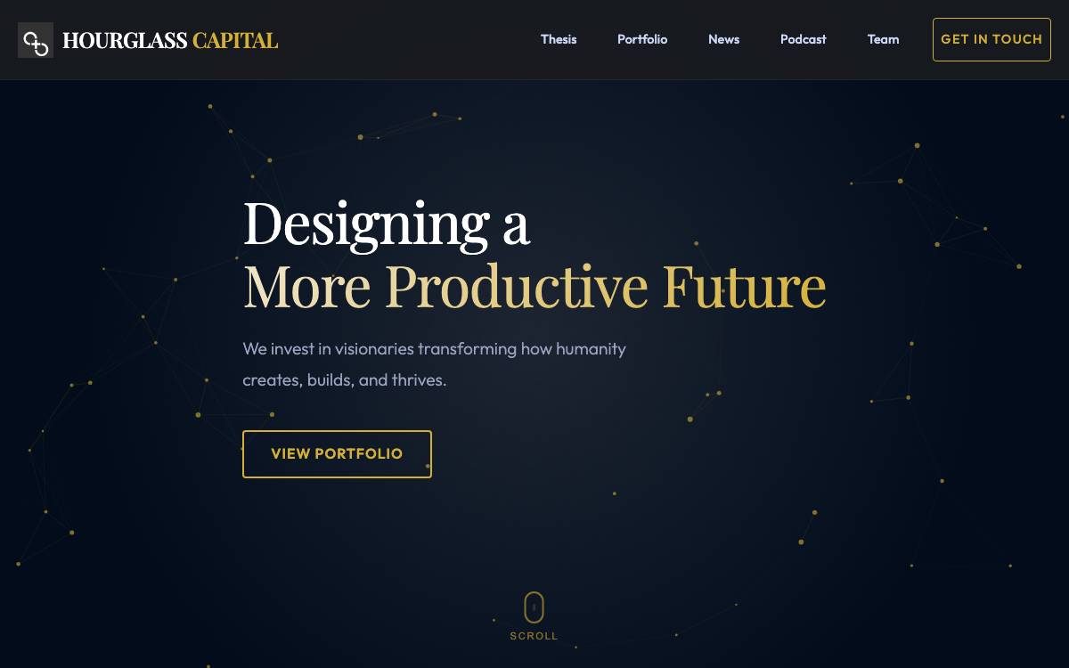 Hourglass Venture Partners website preview
