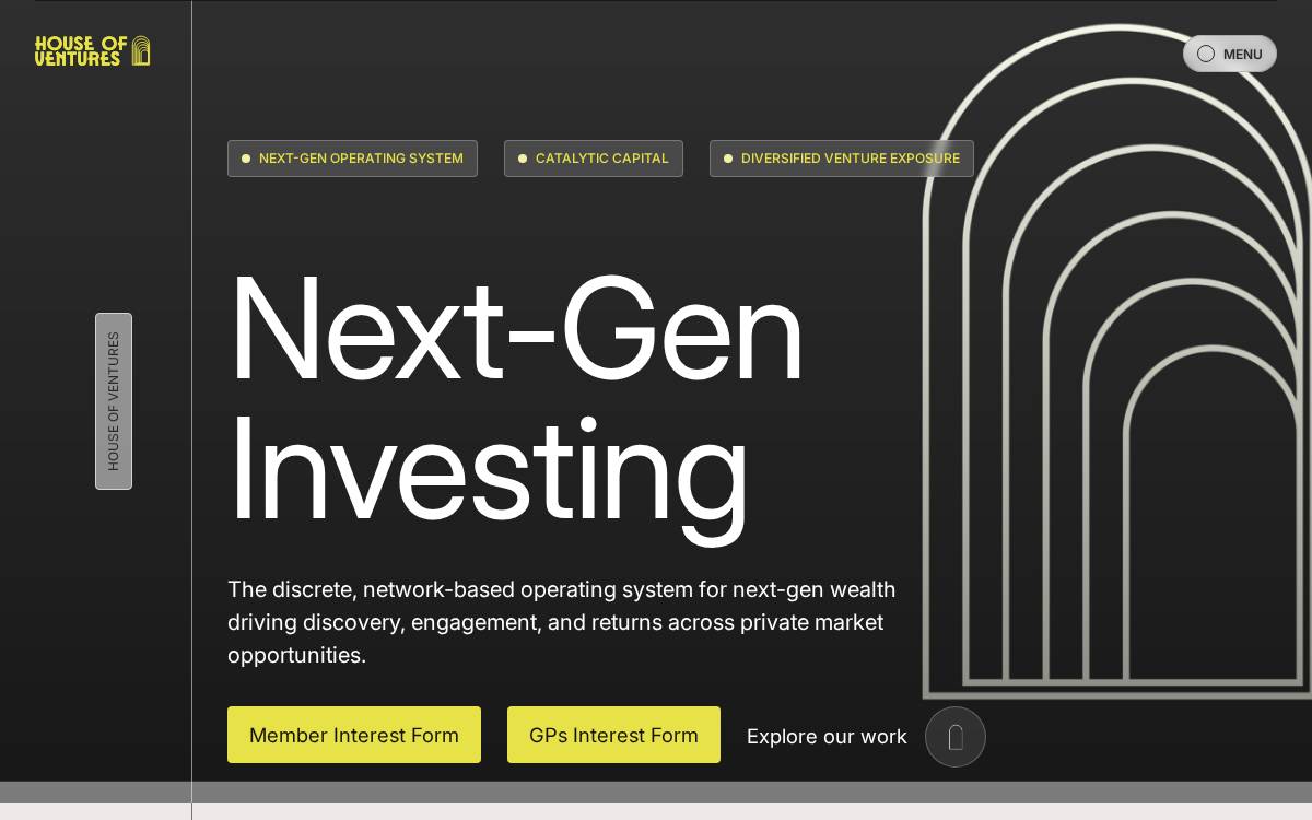 House Of Ventures website preview
