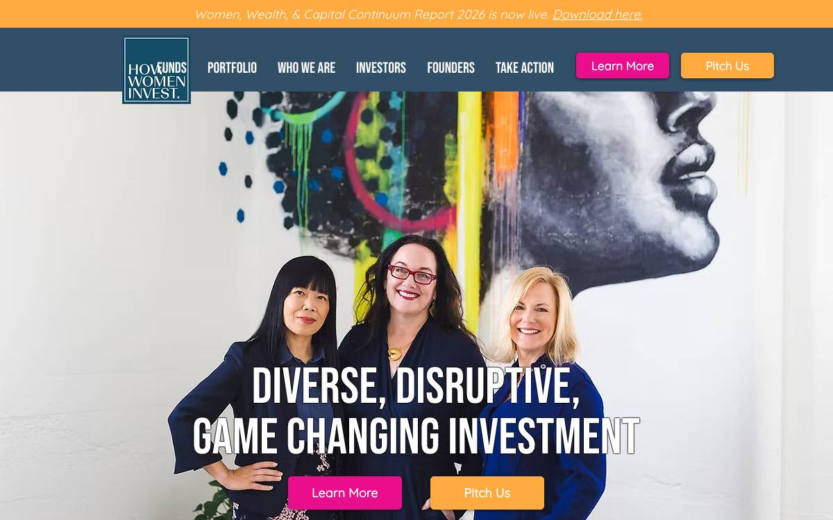 How Women Invest website preview