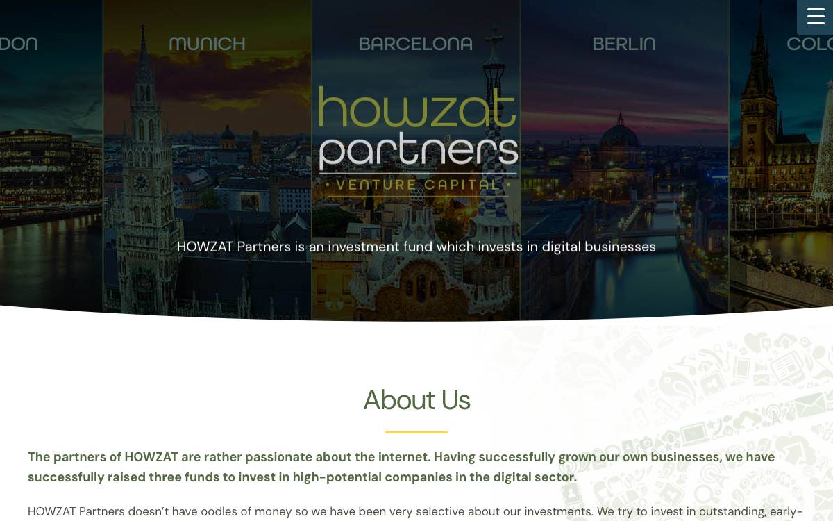HOWZAT Partners website preview