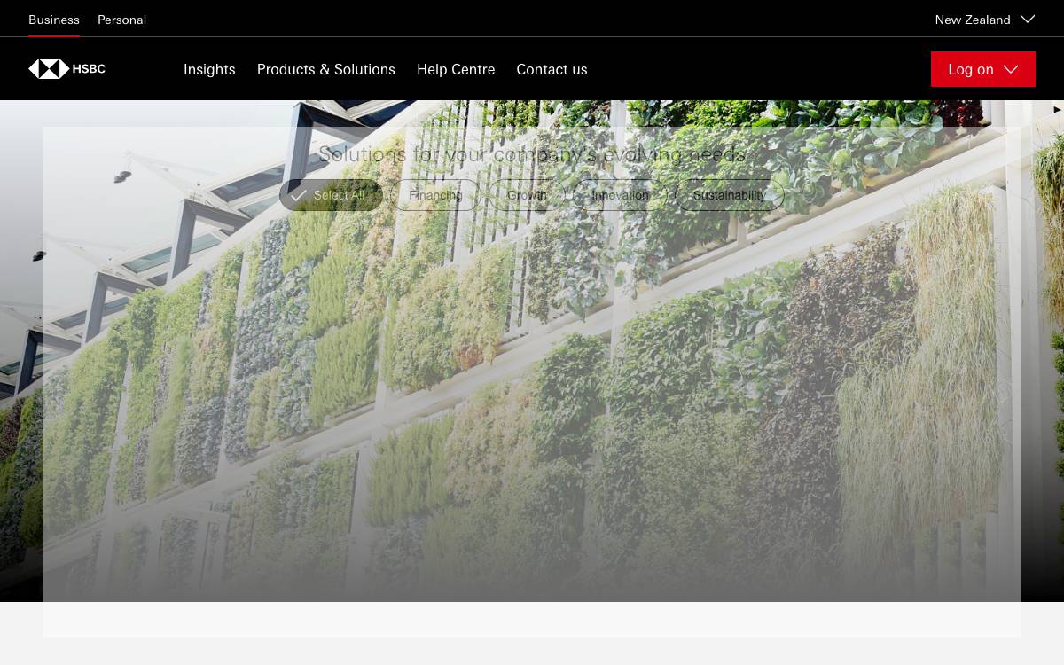 HSBC NZ website preview