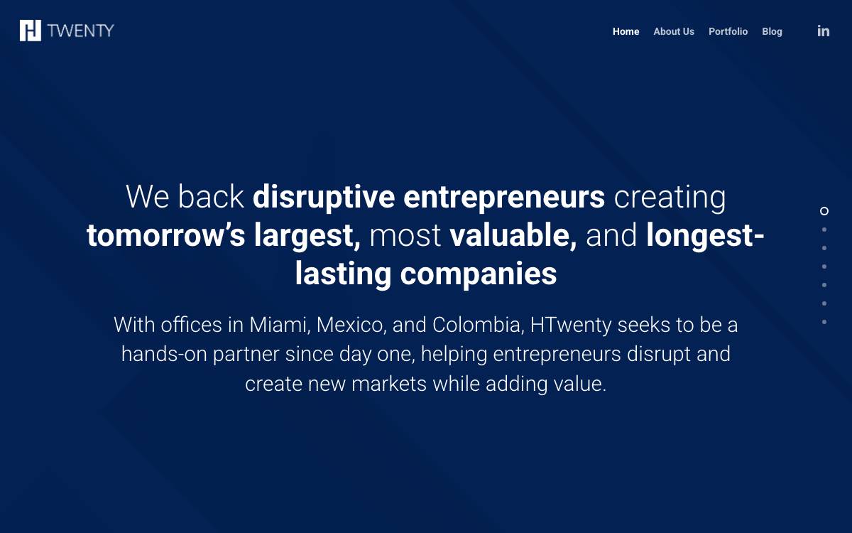 HTwenty website preview