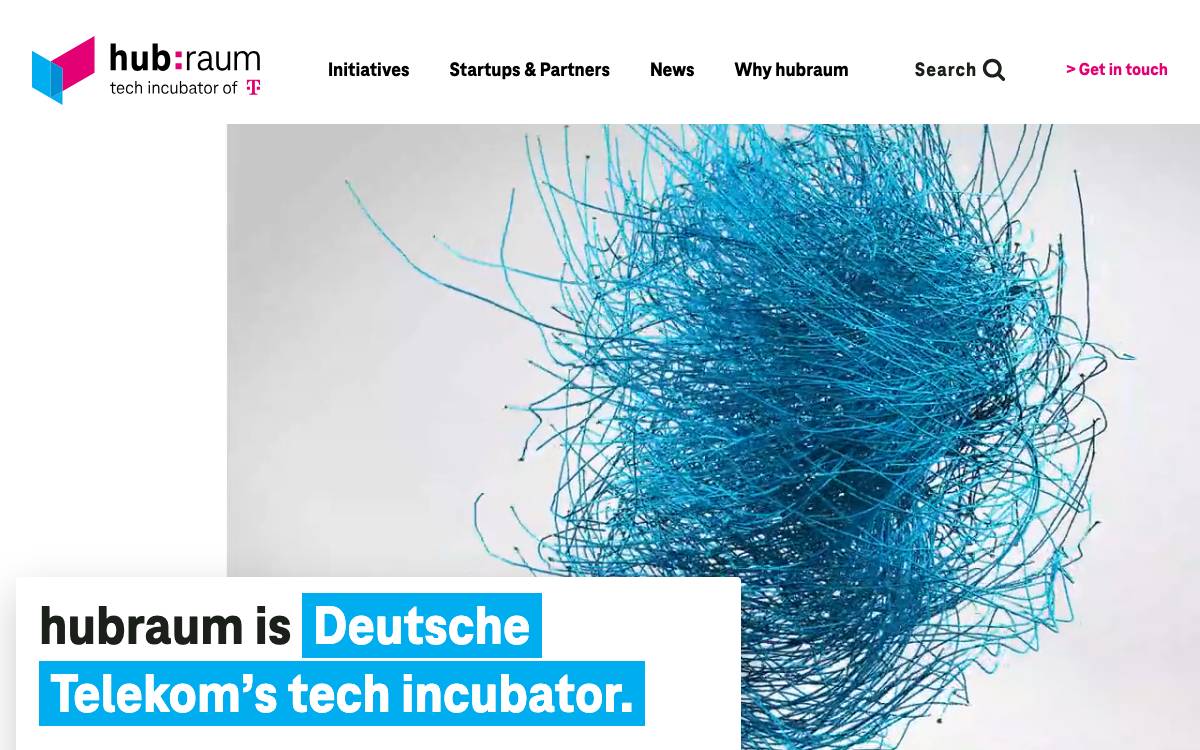 hubraum website preview