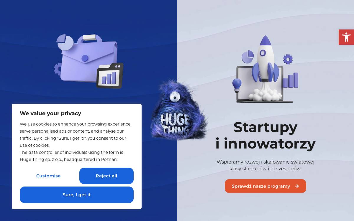Huge Thing website preview
