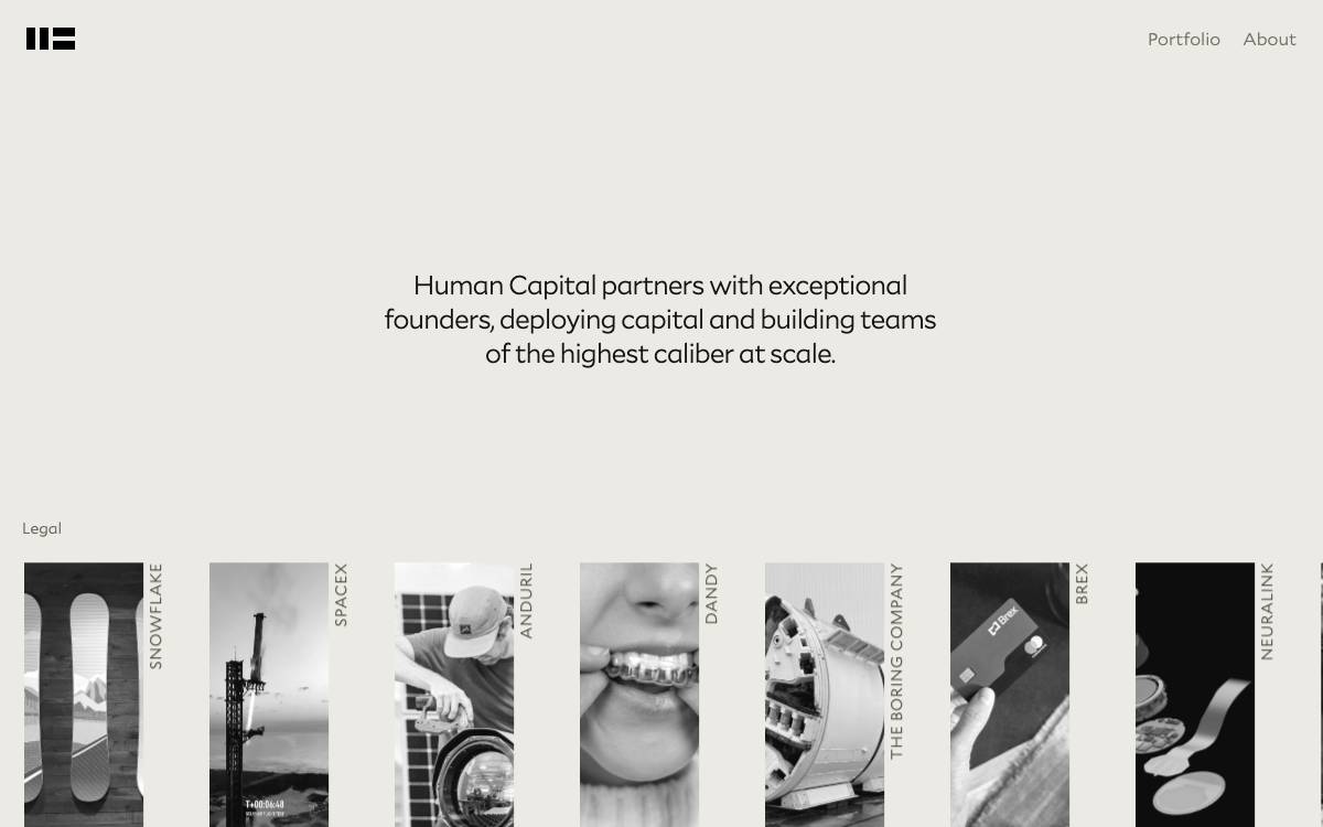 Human Capital website preview