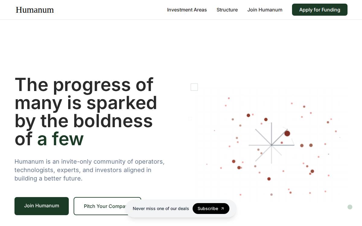 Humanum Capital website preview