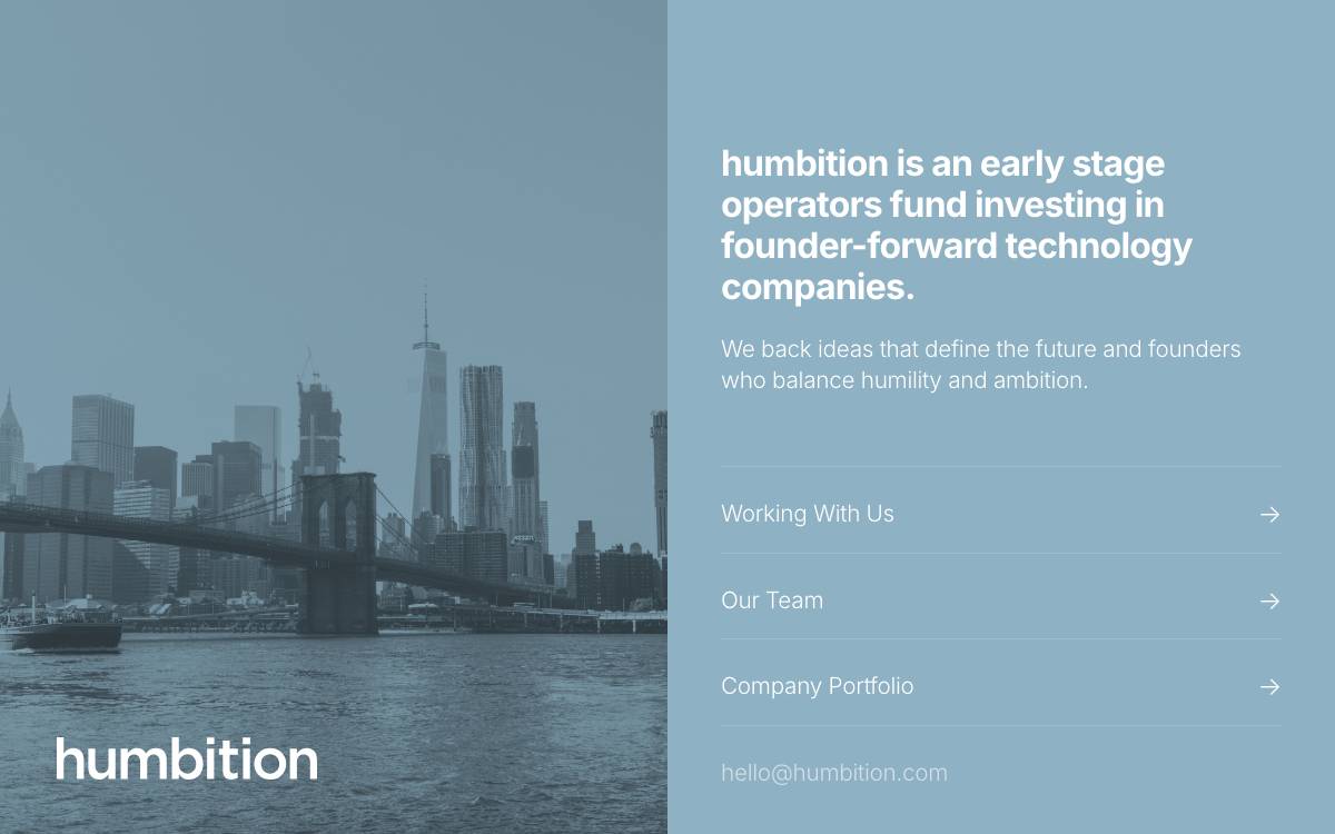 humbition website preview
