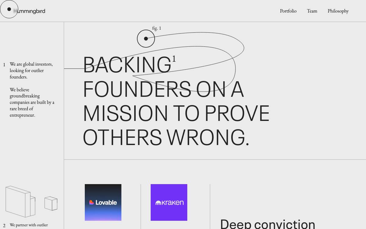 Hummingbird Ventures website preview
