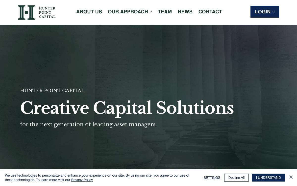 Hunter Point Capital LP website preview