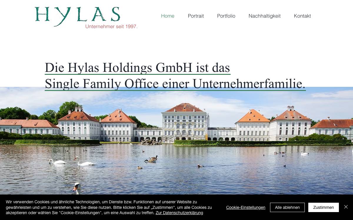 Hylas Holdings GmbH website preview