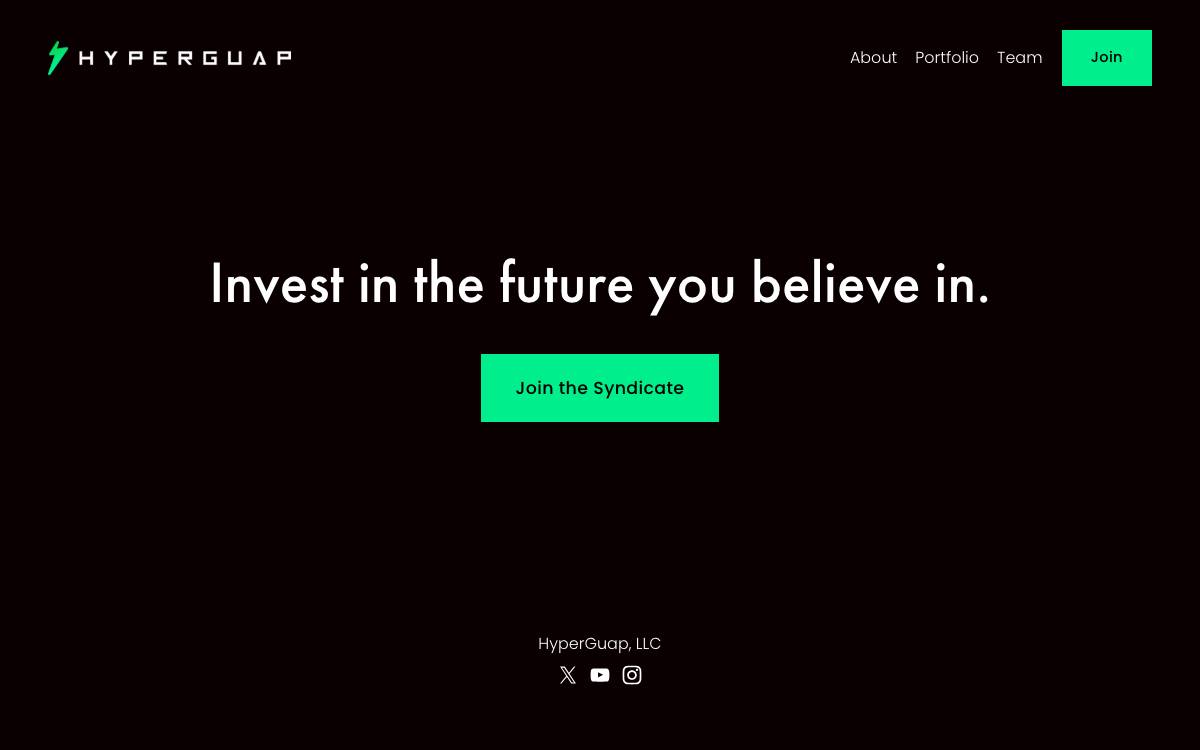 Hyperguap website preview