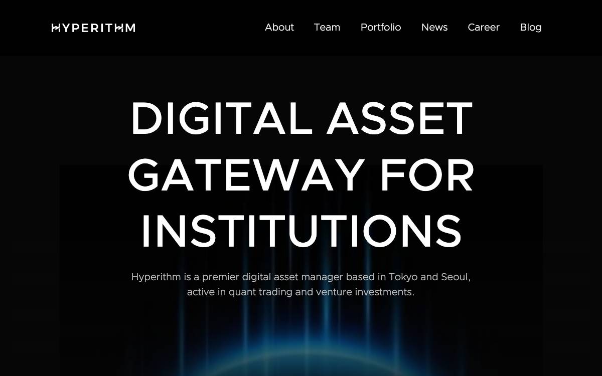 Hyperithm website preview