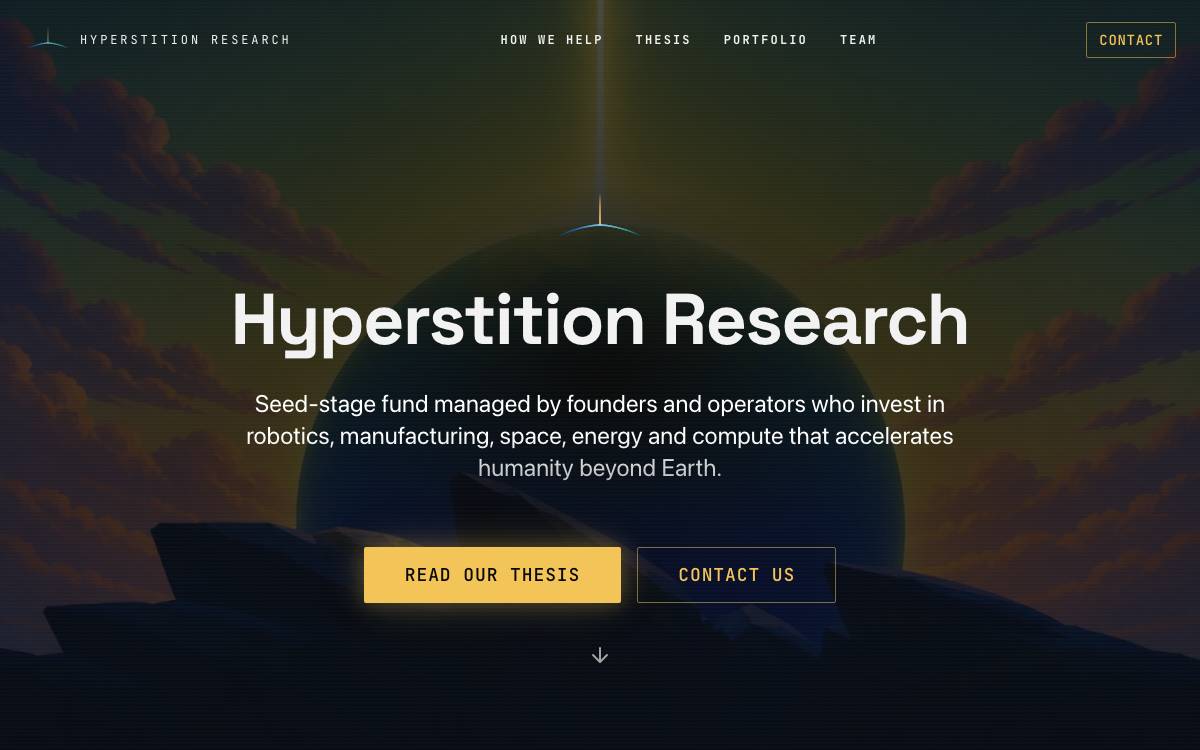 Hyperstition Research website preview