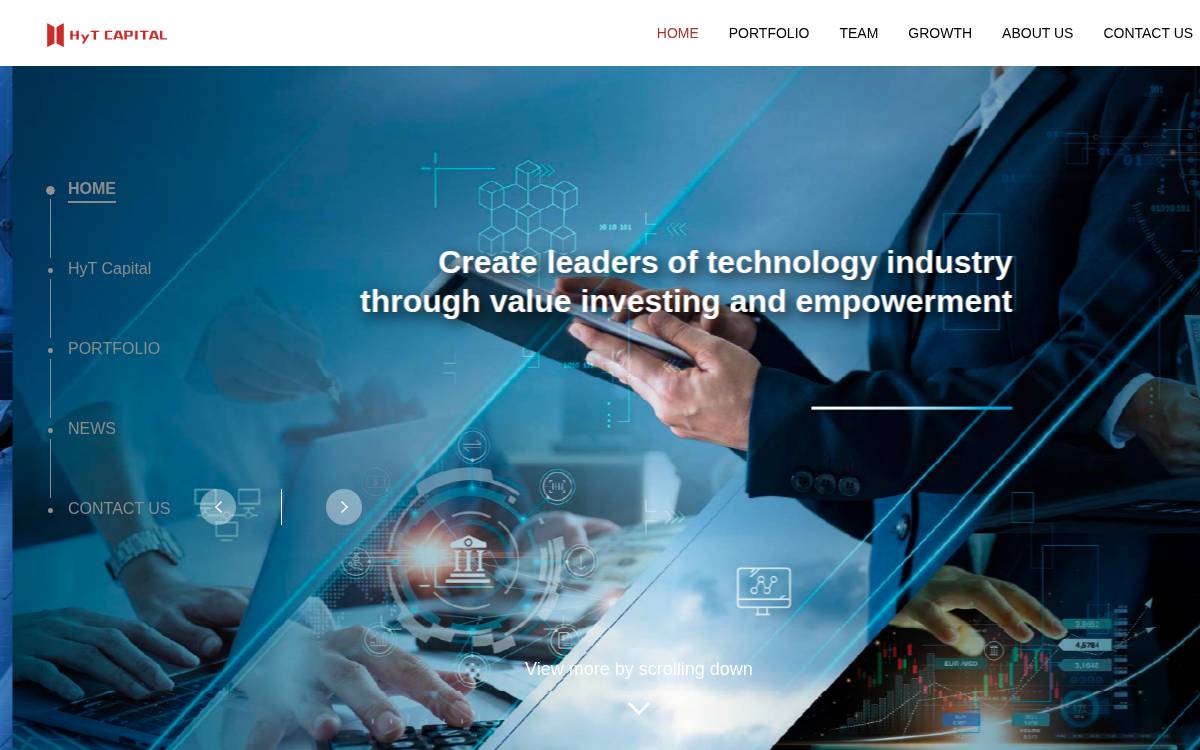 HyT Capital website preview