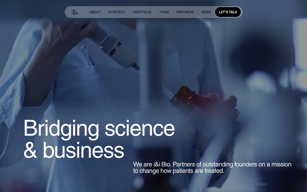 i&i Biotech Fund website preview