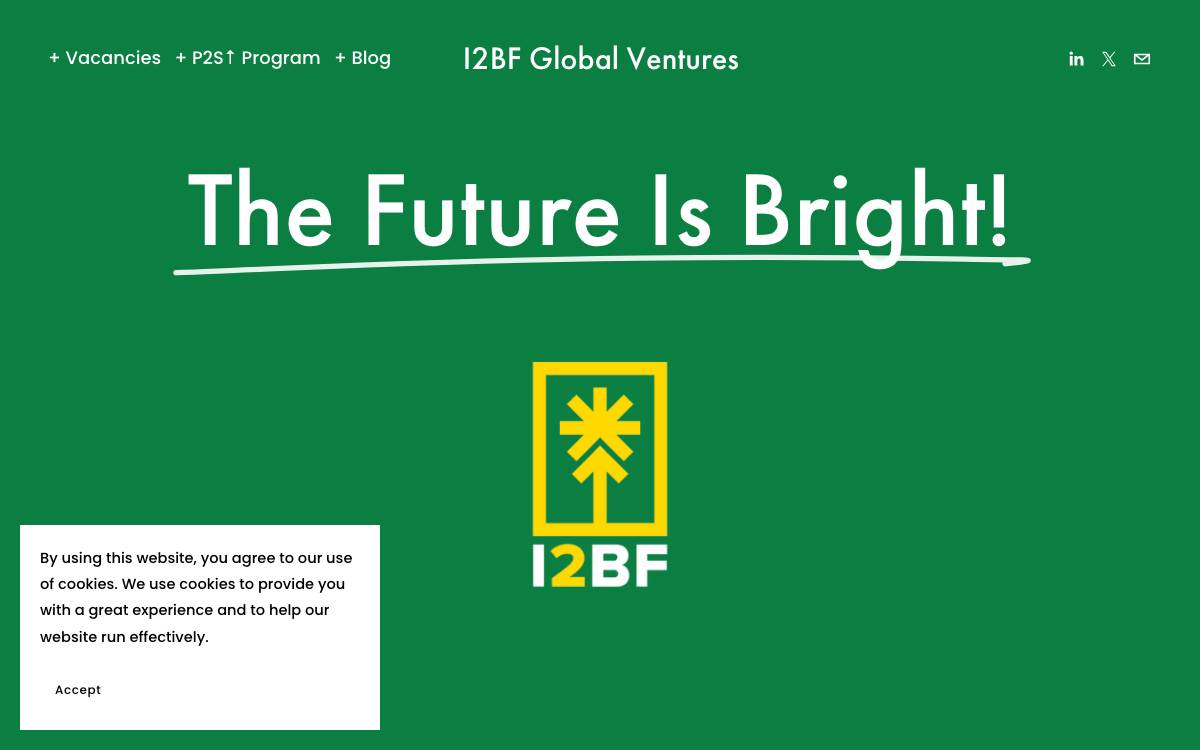 I2BF Global Ventures website preview