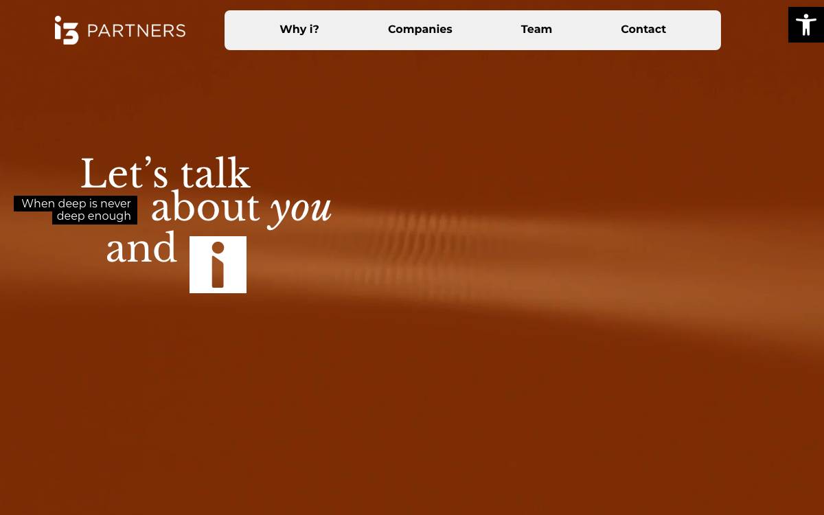 i3 Partners website preview