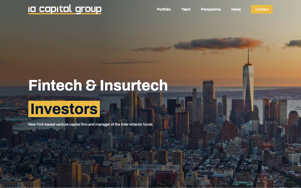 IA Capital Group website preview