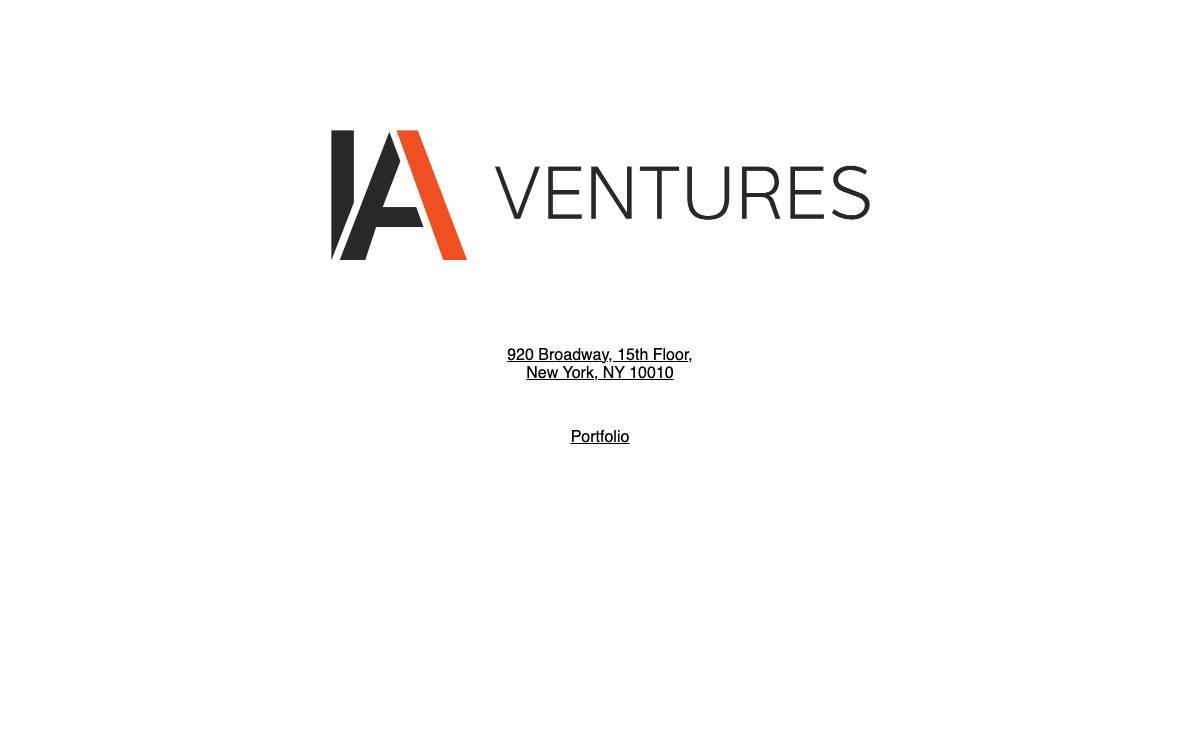 IA Ventures website preview
