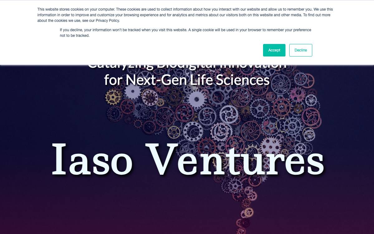 Iaso Ventures website preview