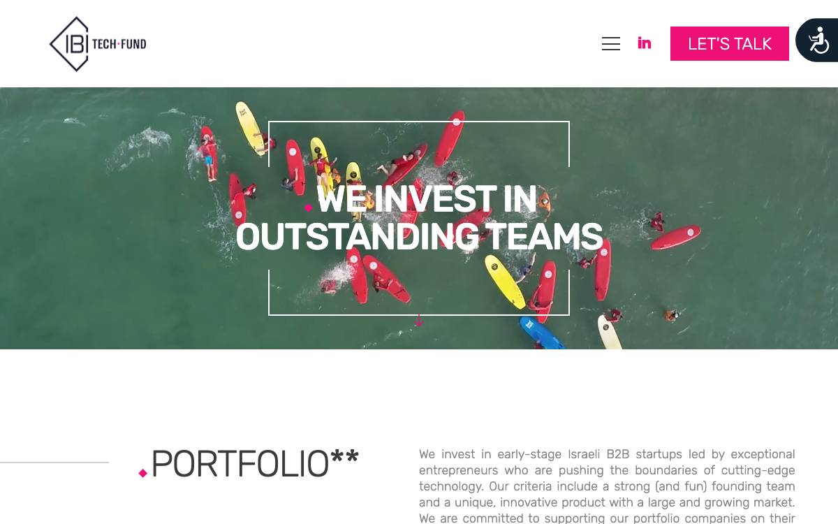 IBI Tech Fund website preview