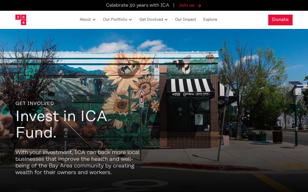 ICA Fund website preview