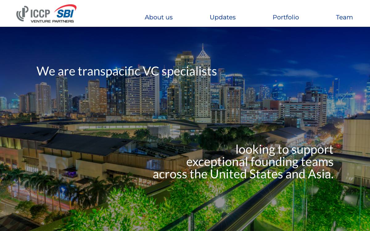 ICCP Venture Partners website preview