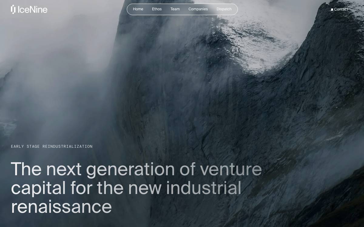 IceNine website preview