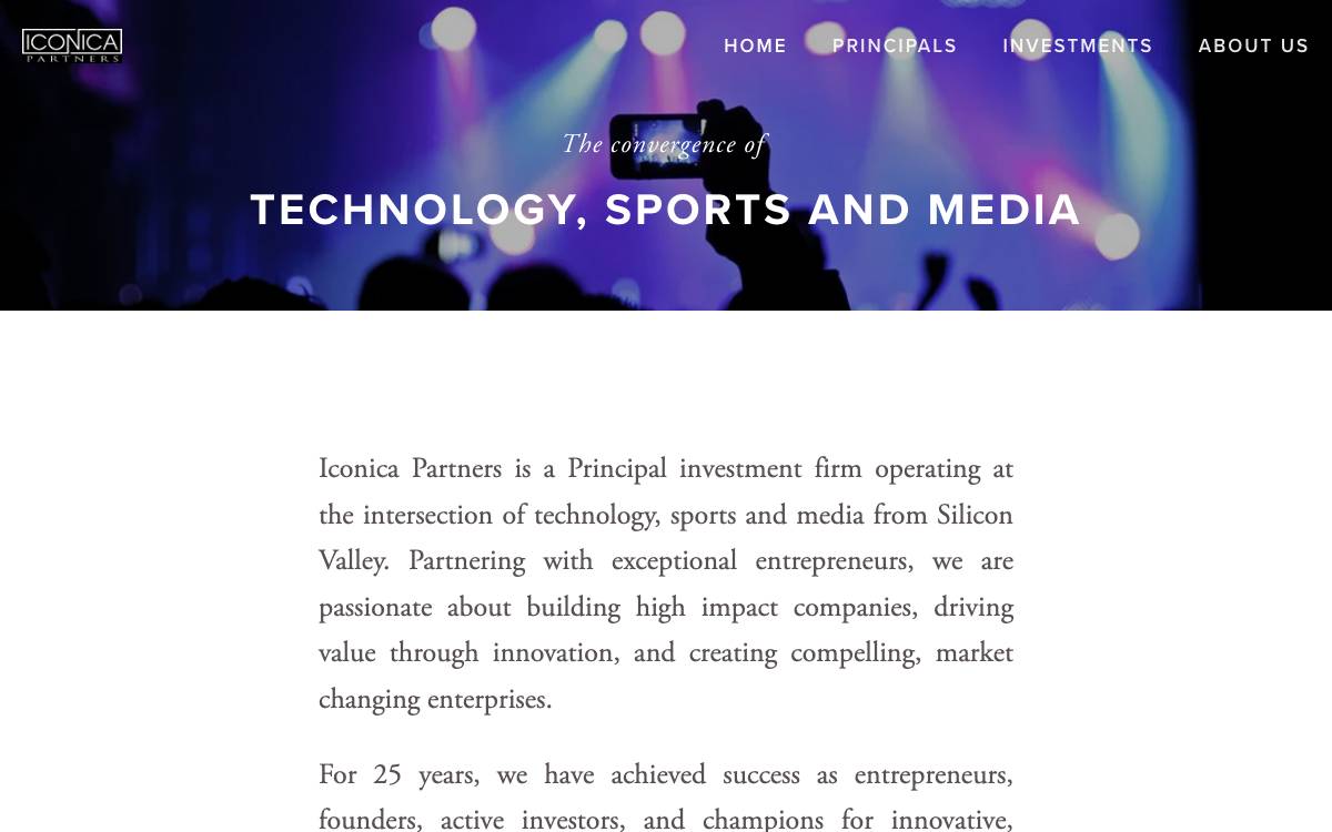 Iconica Partners website preview