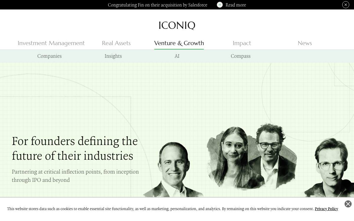 ICONIQ Growth website preview