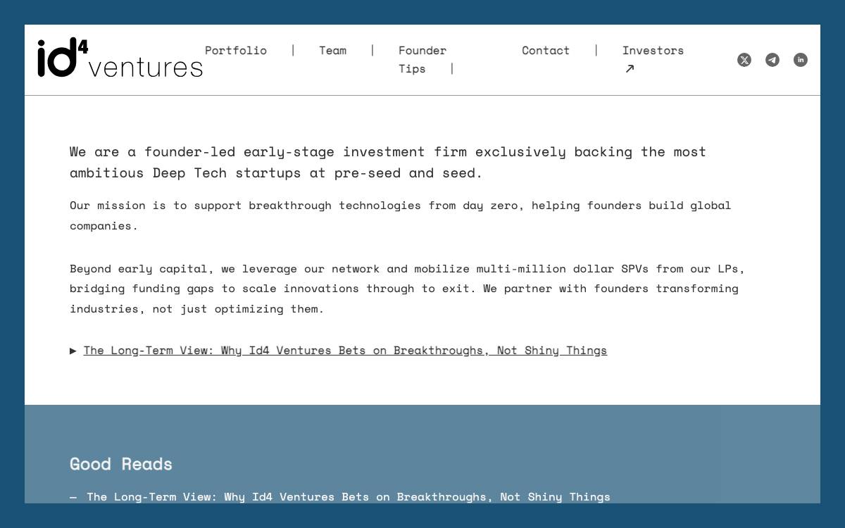 Id4 Ventures Limited website preview