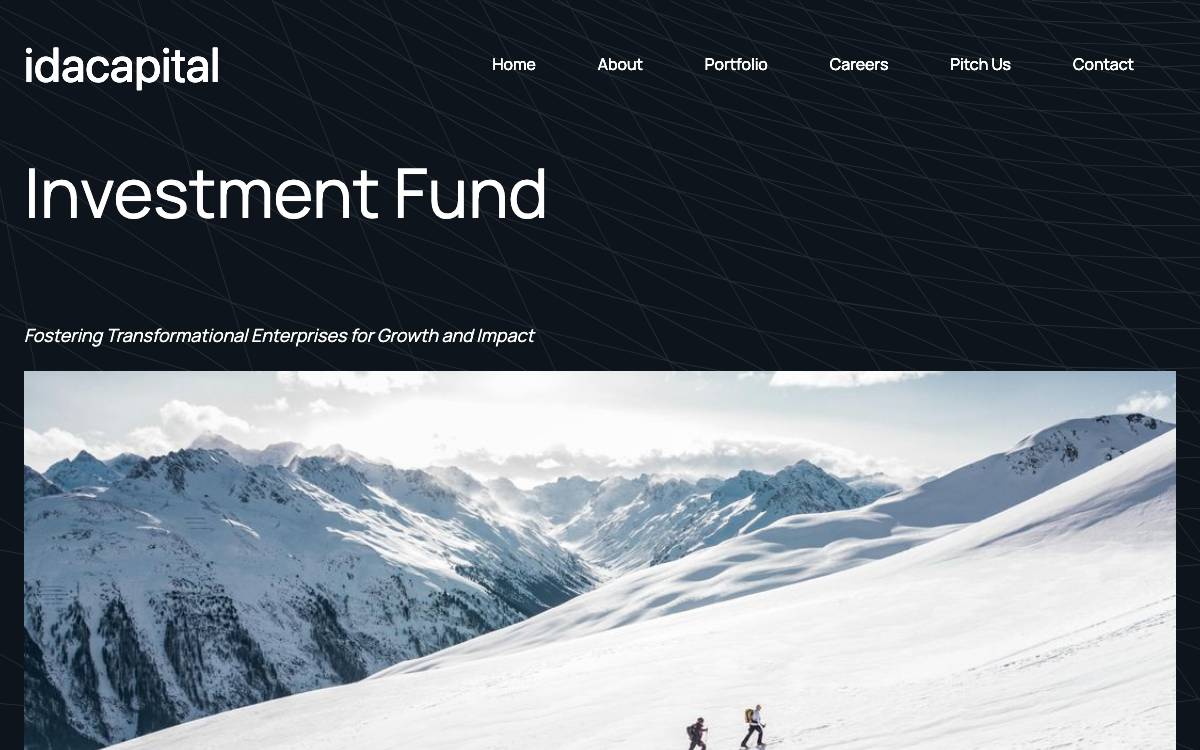 Idacapital website preview