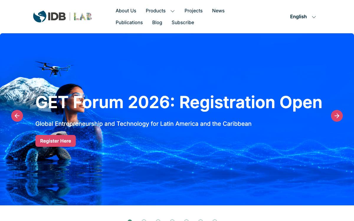 IDB Lab website preview