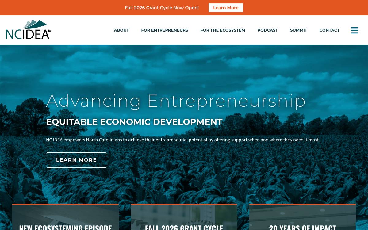 IDEA NC website preview
