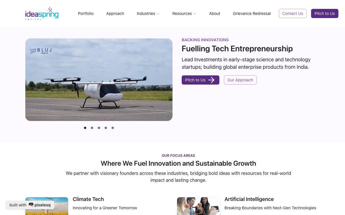 Ideaspring Capital website preview