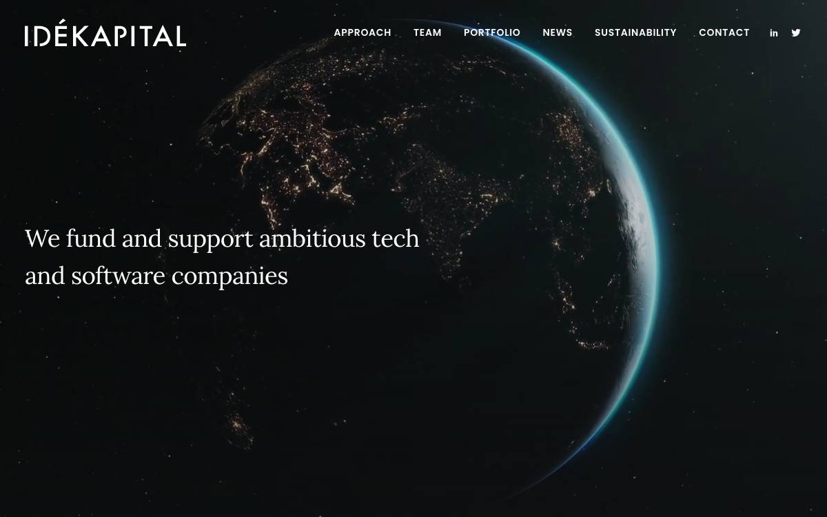 Idékapital website preview