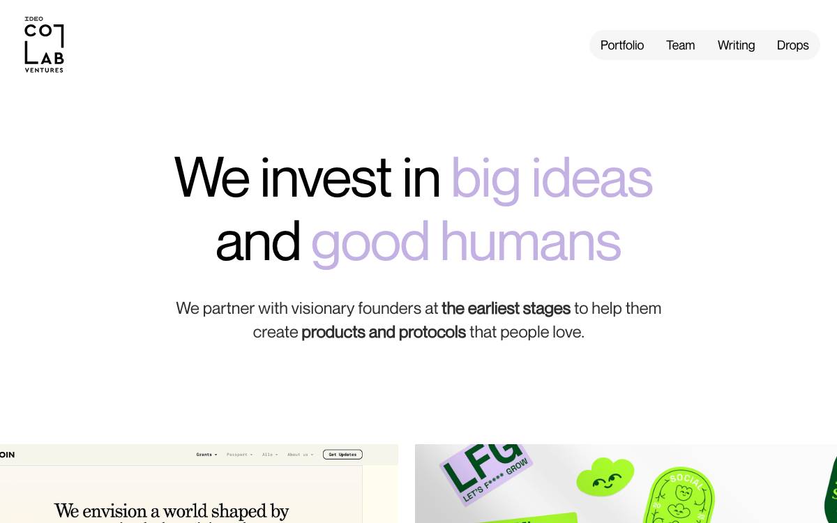 IDEO CoLab Ventures website preview
