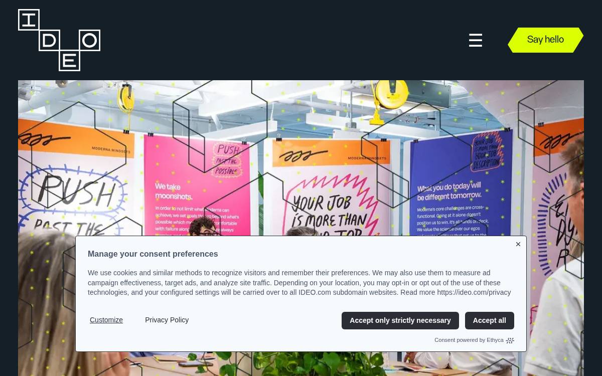 IDEO website preview